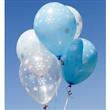 Globos copos de nieve 6u